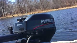 1996 Evinrude 15hp outboard motor [upl. by Namreg]