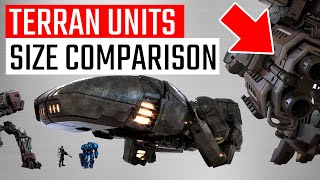 StarCraft 2 Terran Units Size Comparison [upl. by Demetra]