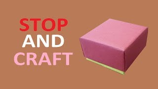 How to make a Gift Box from Cardboard or Paper [upl. by Trueblood]