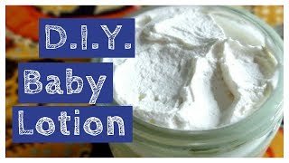 DIY Baby Lotion  Homemade  Improves Eczema and Baby Acne [upl. by Tybie798]