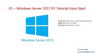 01 – Windows Server 2012 R2  Tutorial Introduction Video [upl. by Pontius]