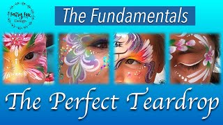 The Perfect TEARDROP  Face Paint Fundamentals [upl. by Aidualk486]