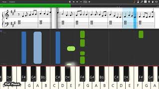 The Longest Johns  Santiana  Piano tutorial and cover Sheets  MIDI [upl. by Neyuq142]