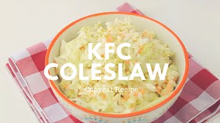 KFC Coleslaw Copycat Recipe  Crunchy Creamy Sweet [upl. by Gracie]