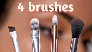 These are the ONLY 4 Brushes You Need for Eye Makeup [upl. by Brew]