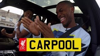 Hilarious LFC CARPOOL with Sturridge Ox Clyne and Gomez  KARAOKE and REAL TALK [upl. by Mcclain]