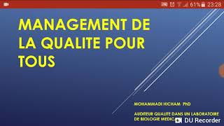 Management de la qualite facile pour tous [upl. by Tecla]