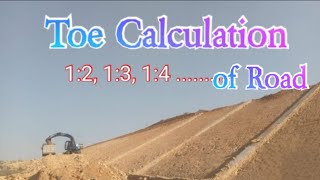 How to calculate quotToe Embankmentquot of road [upl. by Anev909]