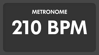 210 BPM  Metronome [upl. by Bywaters70]