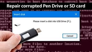 How To Fix Corrupted USB Drive Or SD Card In Windows Computer [upl. by Catha]