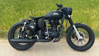 Royal Enfield Modifications Bullet Modificationscustom motorcycle  Bullet Tower sikar [upl. by Paley]