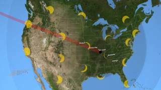 2017 Total Solar Eclipses Path Across the US [upl. by Spiers816]