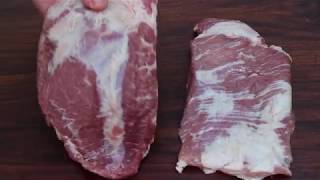 SECRETO Pork Steak DUROC vs IBERICO  english Grill and BBQRecipe  0815BBQ [upl. by Edgar]