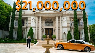 Touring a 21000000 BEL AIR MANSION with a Garage Full of Supercars [upl. by Zehe]