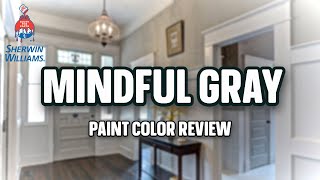 Sherwin Williams Mindful Gray  AWESOME MIDTONE GRAY [upl. by Neyuh]