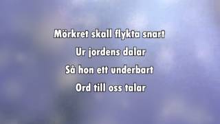 Sankta Lucia Natten går tunga fjät karaoke  lyrics [upl. by Cheston]