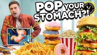 Food Theory Can Eating Too Much POP Your Stomach [upl. by Oicinoid]