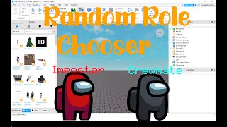 How to make a Random Role Chooser In Roblox Studio ImposterMurderer [upl. by Symon]