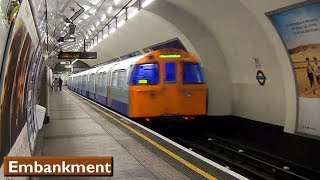 Embankment  Bakerloo line  London Underground  1972 Tube Stock [upl. by Maisie]