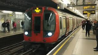 HD Embankment Station District amp Circle Lines westbound platform London underground tube trains [upl. by Corel]