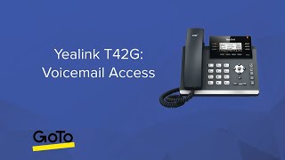 Yealink T42G Voicemail Access [upl. by Llenahc]