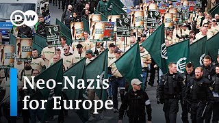 German NeoNazi Party runs for European elections  DW News [upl. by Evilo246]