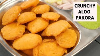 Crunchy Aloo Pakora  Easy Lockdown Street Style Recipes  CookingShooking [upl. by Colet]