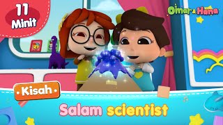 Omar amp Hana  Salam Scientist  Islamic Cartoons for kids [upl. by Ahsatin]