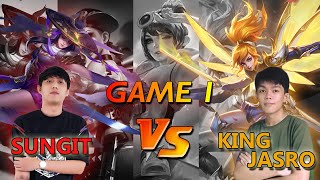 SUNGIT VS KING JASRO GAME 1 1V1 FANNY [upl. by Godred]