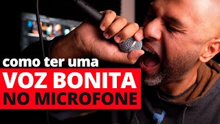 Como deixar a VOZ BONITA para cantar no Microfone como usar um microfone INÉDITO [upl. by Deonne]