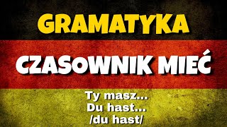 Odmiana czasownika mieć haben po niemiecku [upl. by Eita]