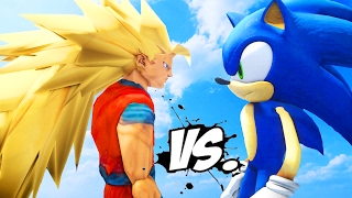 GOKU VS SONIC  EPIC BATTLE [upl. by Yelsiap]