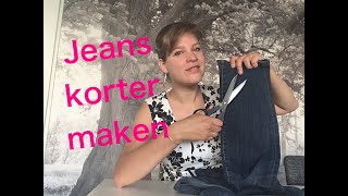 Jeans korter maken [upl. by Allebasi]