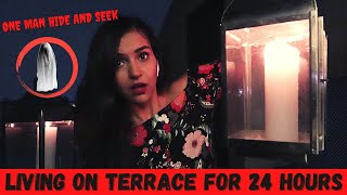 Living on Terrace for 24 HOUR Challenge😨 Went WRONG [upl. by Salem]