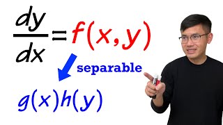 Separable Differential Equation introduction amp example [upl. by Alastair]