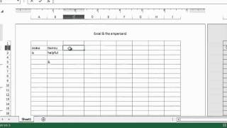 How to Use the Ampersand in Excel  MS Excel Tips [upl. by Rudman]