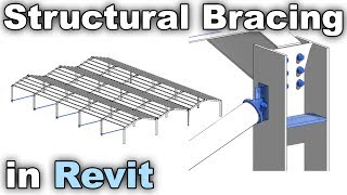 Structural Bracing in Revit Tutorial [upl. by Haorbed]