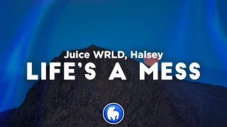 Juice WRLD  Lifes A Mess Clean  Lyrics ft Halsey [upl. by Thomas458]