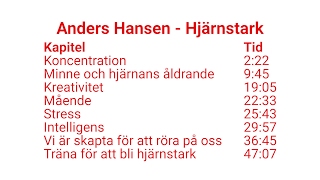 Anders Hansen  Hjärnstark i Helsingborg föreläsning med kapitelindelning [upl. by Ydasahc]