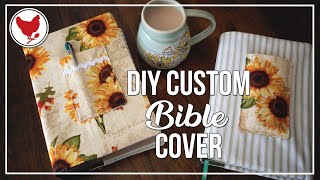 HOW TO SEW A CUSTOM BIBLE COVER  Cosmopolitan Cornbread [upl. by Doownyl]