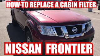 HOW TO REPLACE A NISSAN FRONTIER CABIN FILTER [upl. by O'Malley]