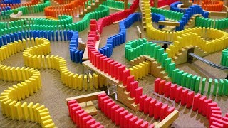 30 Minutes of DOMINOES FALLING  Most Satisfying ASMR Compilation [upl. by Atteniuq]