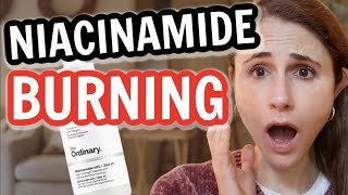 Why NIACINAMIDE BURNS amp CAUSES REDNESS Dr Dray [upl. by Aneg716]