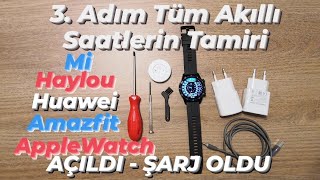 3 YÖNTEM AKILLI SAAT TAMİRİ Açılmıyor Şarj Olmuyor mi applewatch amazfit huawei samsung haylou [upl. by Klein]