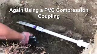 How To Repair a Broken PVC Water Main  DIY [upl. by Elyl]