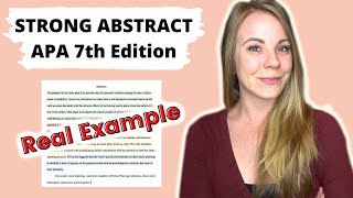 How to Write a GOOD ABSTRACT for Student Papers [upl. by Rogovy]