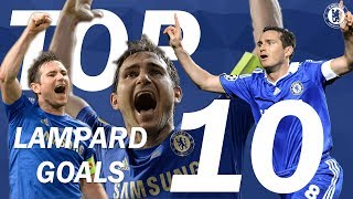 TOP 10 Frank Lampard Goals  Chelsea Tops [upl. by Flavio]