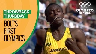 Usain Bolts First Olympic Race  Throwback Thursday [upl. by Mellitz577]