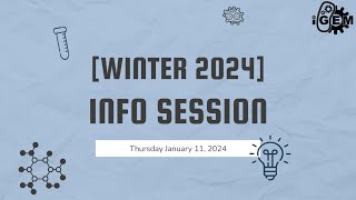 iGEM 2024 Info Session [upl. by Vesta]