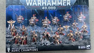 Adeptus Custodes Auric Champions Battleforce Unboxing [upl. by Undis]